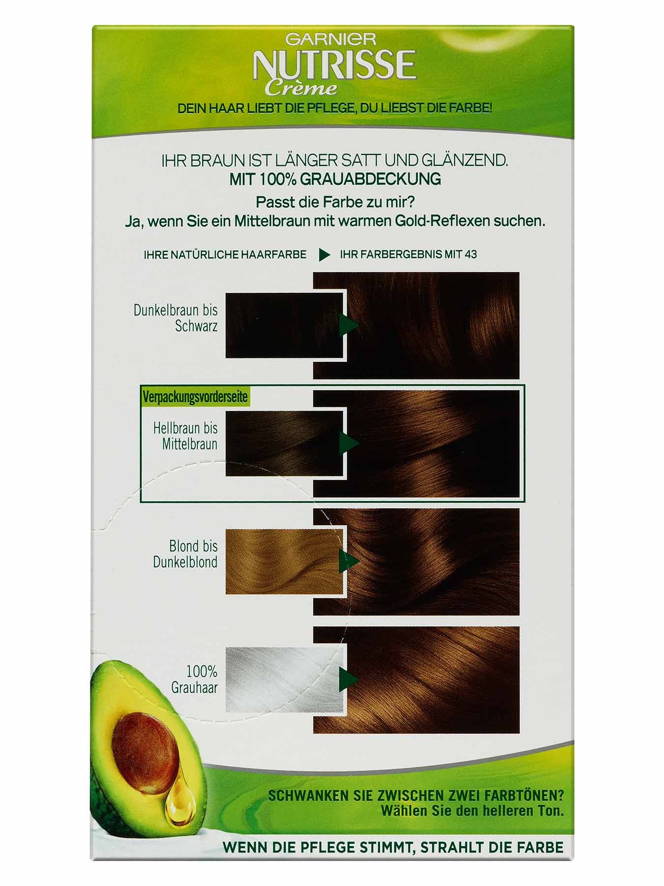 43CappuccinoGoldbraunDauerhaftePflegeHaarfarbeNutrisseCreme1StkRueckseiteGarnierDeutschland-gr